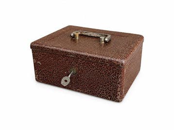 ABA France - Brandkast - Staal - Brown Craquele Cash Box