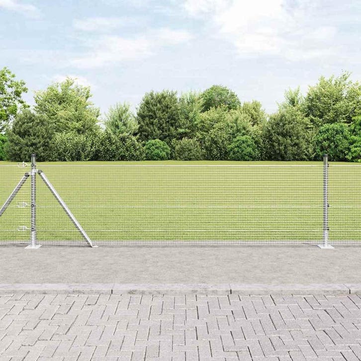 vidaXL gelast draadhek met betonnen voetstuk 25 x 0,4 m, Jardin & Terrasse, Clôtures de jardin, Envoi