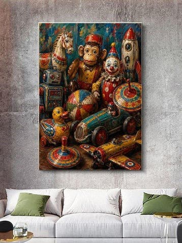 Shayer - Old Toys Still Remember Childhood - XL - 60x80cm -