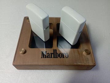 Zippo - Marlboro - Aansteker - Messing - (2), Verzamelen, Nieuw