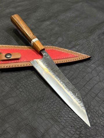Keukenmes - Japanse mes. Handgemaakt keukenmes. 12C27-staal,