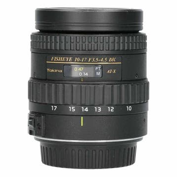 Tokina 10-17mm f/3.5-4.5 AT-X DX AF Fisheye -  met garantie, Ophalen of Verzenden