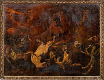 Cajetan Roos (1690-1770), Follower of - Lion Hunt - cm