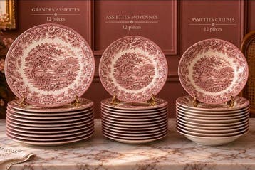 EIT England - Service de table pour 12 (42) - Porcelaine -