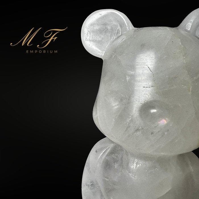 Ourson en Quartz - POP ART - groot formaat Gravure - Hoogte:, Collections, Minéraux & Fossiles