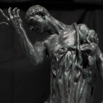 sculptuur, Reproduction of *The Burghers of Calais* - 25 cm