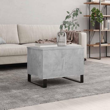vidaXL Salontafel 60x44,5x45 cm bewerkt hout betongrijs, Verzenden