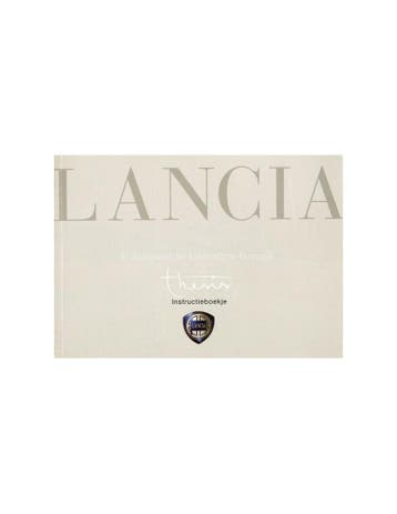 2002 LANCIA THESIS INSTRUCTIEBOEKJE NEDERLANDS, Ophalen of Verzenden