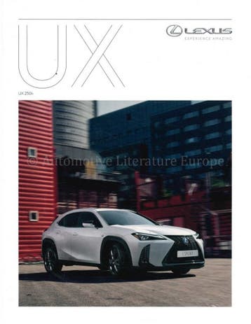 2019 LEXUS UX 250H BROCHURE NEDERLANDS, Nieuw