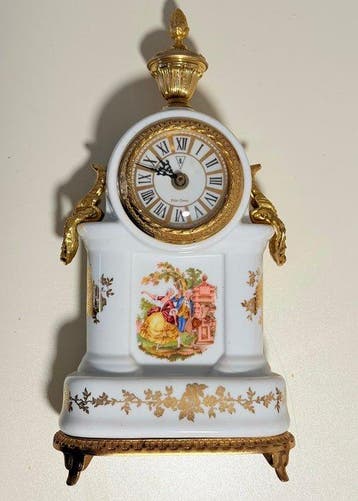 Klok - Antiek Keramiek, Messing - 1980-1990, Antiek en Kunst
