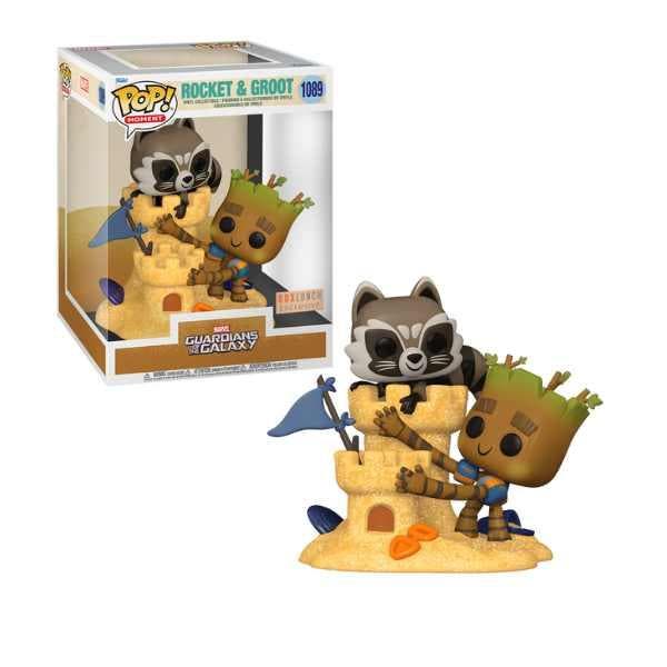 Funko Pop    Rocket &amp; Groot Beach Day s 1089 Box lunch, Verzamelen, Poppetjes en Figuurtjes, Nieuw, Verzenden