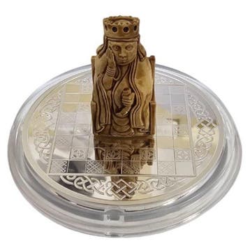 Kameroen. 500 Francs 2023 Queen - Viking Chess Set 1/2 oz