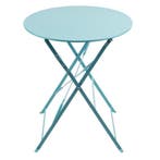Inklapbare Tafel | Staal | Turquoise | In-/Outdoor |, Verzenden