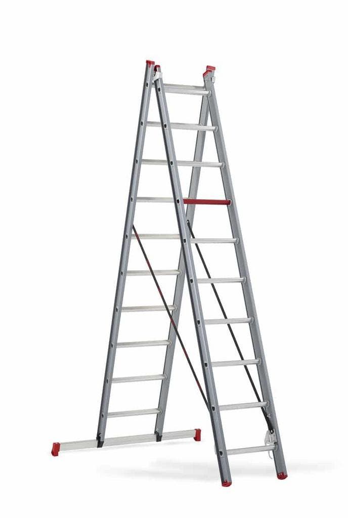 Altrex 2-delige reformladder Atlantis 2×10 sporten, Doe-het-zelf en Bouw, Ladders en Trappen, Ladder, Nieuw, 4 meter of meer, Ophalen of Verzenden