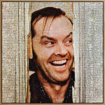NicDA - THE SHINING . Here’s Johnny! . Aluminium . No AI