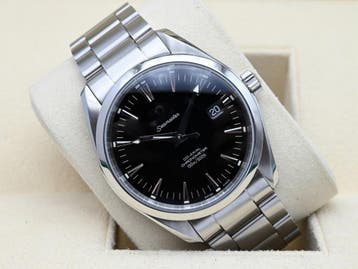 Omega Seamaster Aqua Terra Ref. 2503.50.00 Year 2004 (Box &, Handtassen en Accessoires, Horloges | Heren, Ophalen of Verzenden