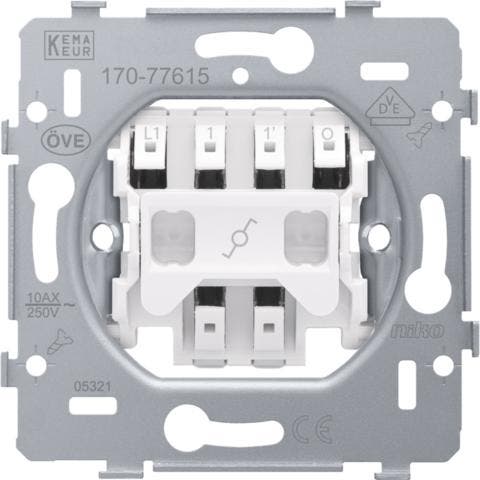 Niko Basic Element Interrupteur Dinstallation - 170-77615, Doe-het-zelf en Bouw, Elektriciteit en Kabels, Verzenden