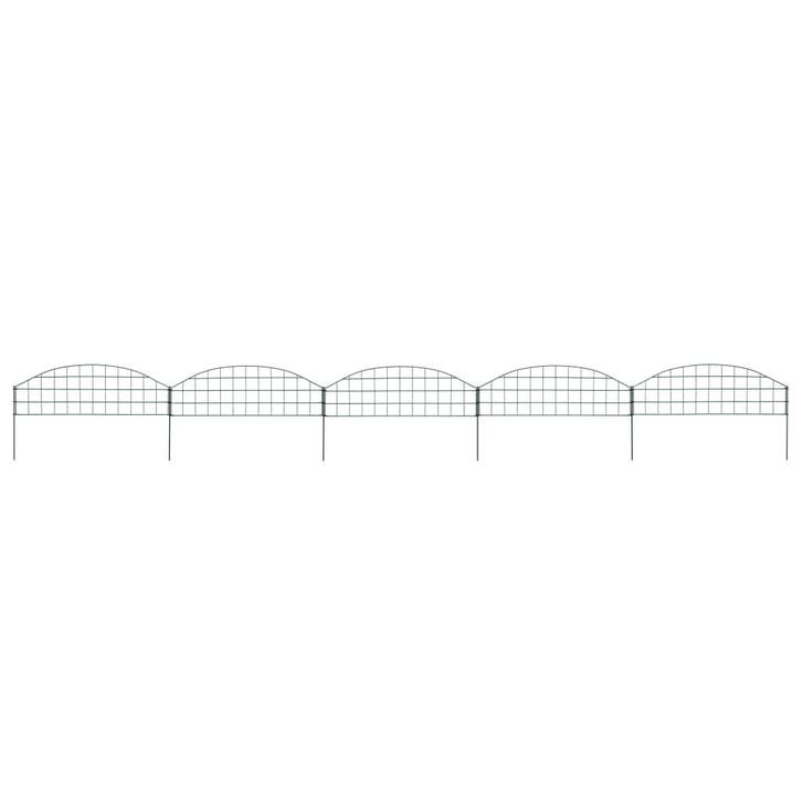 vidaXL Schuttingset gebogen 77,3x26 cm groen, Tuin en Terras, Tuinhekken en Hekwerk, Nieuw, Verzenden