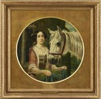 John Frederick Herring Sr (1795-1865) - Woman and horse