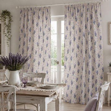 BA267 - Decoratieve stof lavendel en harten - Provençaalse