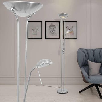 vidaXL Vloerlamp LED dimbaar 23 W, Verzenden, Nieuw