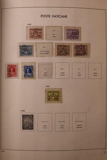 Vaticaanstad 1929/1980 - Lot in 3 (oude) voordrukalbums + 1