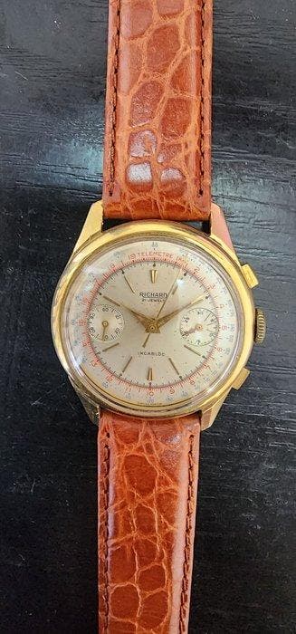 Richard - 18K Solid Gold Chronograph - Valjoux 23 - Heren -, Nieuw
