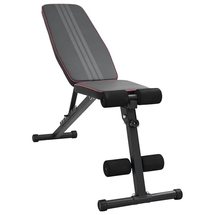 vidaXL Gewichtbank Zwart 131 x 41 x 110 cm Gepoedercoat, Sports & Fitness, Équipement de fitness, Envoi