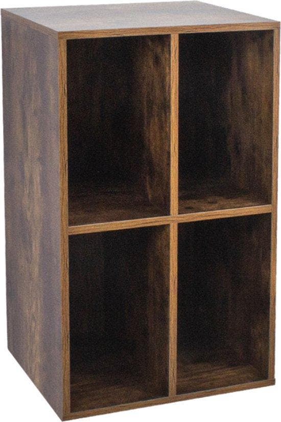 2dekans | VDD Vinyl Wish - Platenkast - Bruin - 74.5x37x44.5, Kleding | Heren, Overige Herenkleding, Ophalen of Verzenden