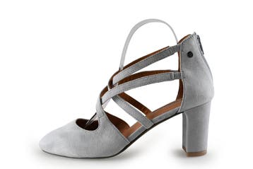 Manfield Pumps in maat 39 Grijs, Verzenden, Pumps
