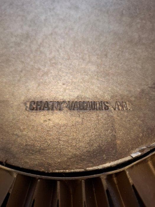 Chaty Vallauris - Spiegel - Staal - Miroir gesigneerd 90,50, Antiek en Kunst, Curiosa en Brocante