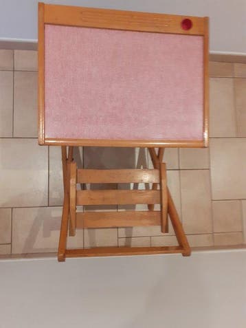 Bureau - Leisteen, Plastic, Metaal, Hout - Vintage