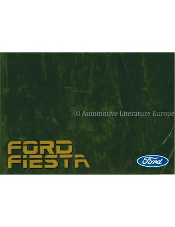1987 FORD FIESTA INSTRUCTIEBOEKJE NEDERLANDS, Ophalen of Verzenden