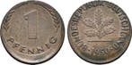 1 Pfennig Fehlpraegung stark dezentriert 1950 Brd:, Verzenden