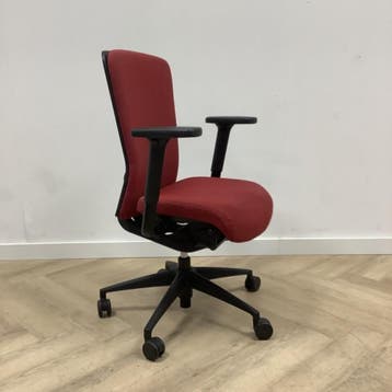 Girsberger ergonomische bureaustoel, rood - zwart, Ergonomisch, Gebruikt, Zwart, Bureaustoel
