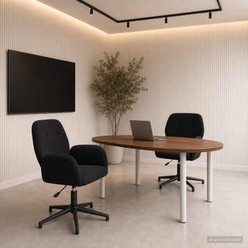 vidaXL Draaibureau stoelen 2 st 54 x 55 x 90 cm Zwart, Verzenden, Nieuw