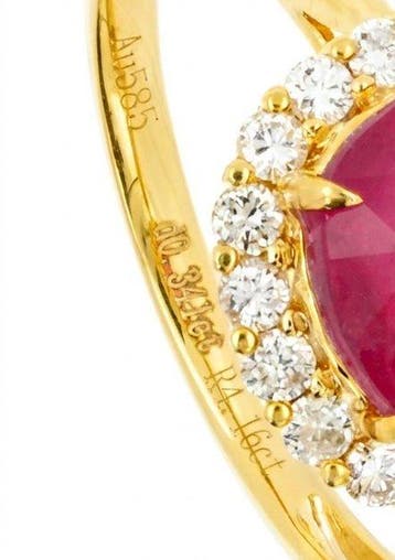 Zonder minimumprijs - Ring - 14 karaat Geel goud - 4.50ct.