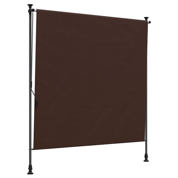vidaXL Buitenzonwering Rolgordijn Bruin 100 x 270 cm, Tuin en Terras, Zonneschermen, Nieuw, Verzenden
