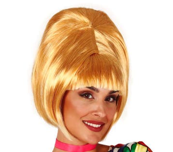 60S Pruik Blond, Verzenden, Nieuw