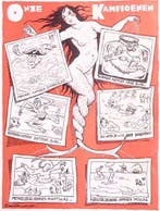 Spotprent over de zwemstijlen van Nederlandse politici, Antiquités & Art, Art | Lithographies & Sérigraphies, Verzenden