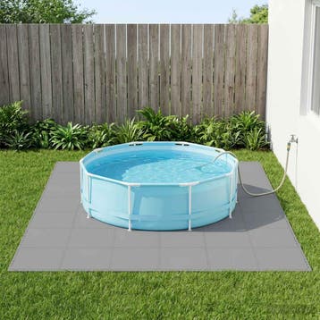 vidaXL Zwemgrondmat 50 st Grijs 18 m² EVA Schuim, Tuin en Terras, Verzenden, Nieuw