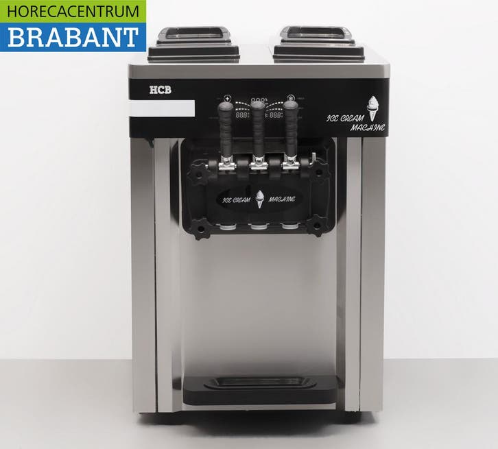 Machine à glace HCB en acier inoxydable 2 parfums 230V, Zakelijke goederen, Horeca | Keukenapparatuur, Verzenden
