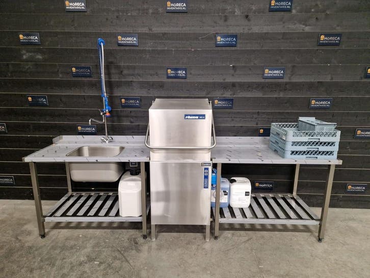 Vaatwasser | doorschuifvaatwasser | vaatwasstraat | Rhima |, Articles professionnels, Horeca | Équipement de cuisine