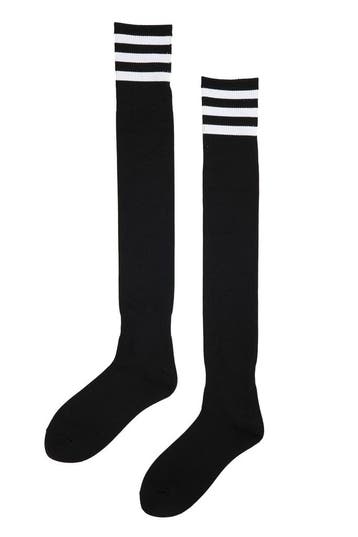 KIMU® Sokken Zwart Witte Strepen 36-41 Dames Heren Unisex Zw, Ophalen of Verzenden, Nieuw