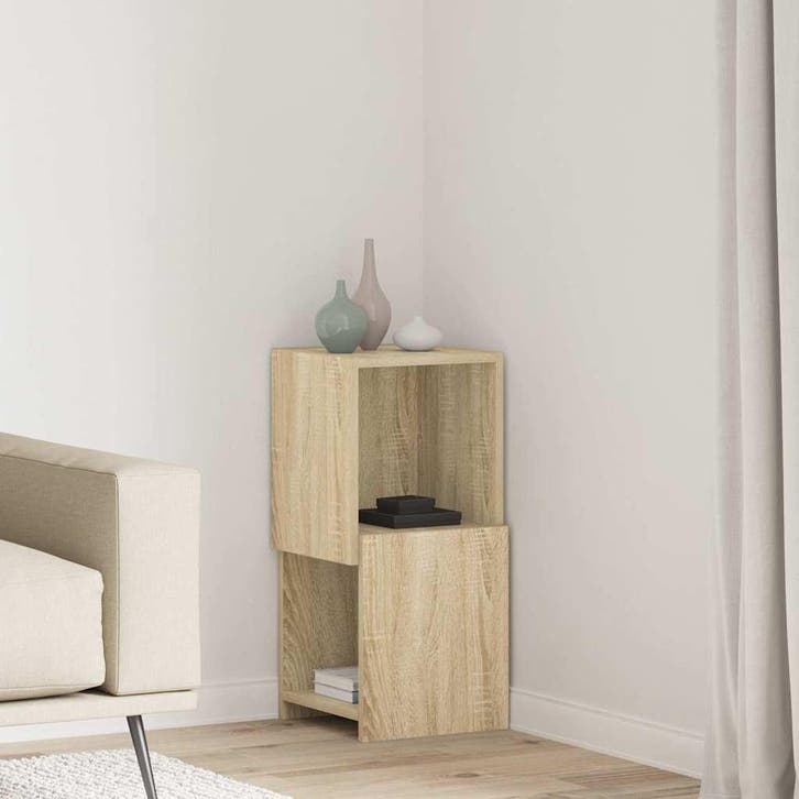 vidaXL Hoekkast 30,5x30x65cm Bewerkt hout Sonoma Eik, Huis en Inrichting, Kasten | Overige, Nieuw, Verzenden