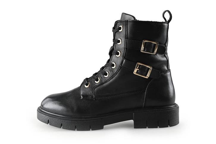 Nelson Veterboots Meisjes in maat 34 Zwart, Kinderen en Baby's, Kinderkleding | Schoenen en Sokken, Jongen of Meisje, Zo goed als nieuw