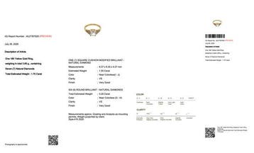 Ring - 18 karaat Geel goud - 1.70ct. tw. Diamant, Nieuw
