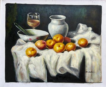 W. Adams (XX) - Orange Still Life