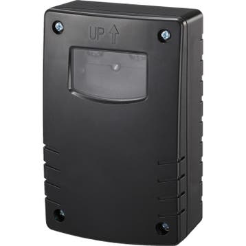 Daglichtsensor Schemerschakelaar IP44 Zwart, Tuin en Terras, Verzenden, Nieuw, Netvoeding