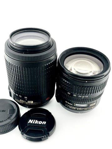 Nikon AF-S DX NIKKOR 55-200mm f/4-5.6G ED VR + AF-S DX, TV, Hi-fi & Vidéo, Appareils photo analogiques